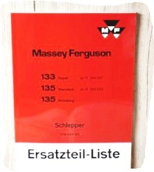 Ersatzteilliste MF 135 franz. Ausführung