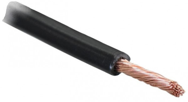 Kabel - 1 Kern, 2.5mm² Kabel, Schwarz (Länge: 50M)