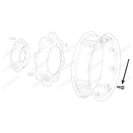 Felgenschraube M16 X 1,5 - L 80 MM