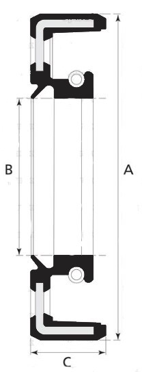 Radialwellendichtring, 40 x 62 x 16mm