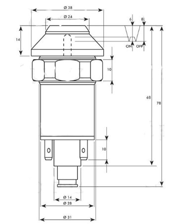 Deutz Druckschalter Begrenzungsleuchten (01177165) im Onlineshop