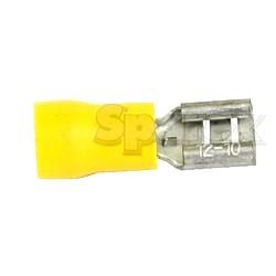 Kabel-Flachstecker 6,3mm (gelb)