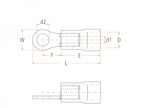 Kabelschuh Standard Grip, 8.4mm, Rot (0.5 - 1.5mm)