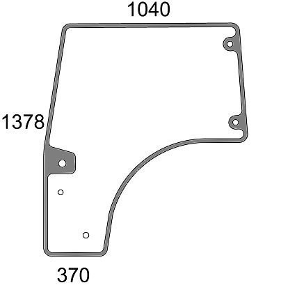 Deutz Türscheibe links