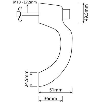 John Deere Türgriff/Türschloss (AL66989)