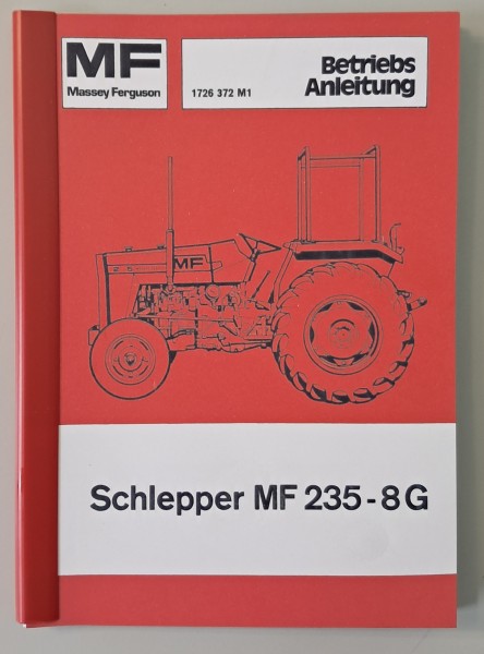 Betriebsanleitung Massey Ferguson 235