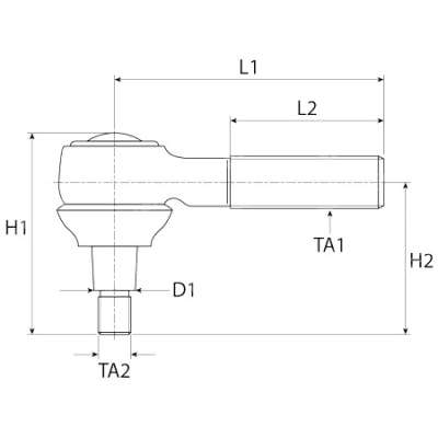 TRW JTE683 Kugelgelenke - Mit Rechtsgewinde M12x1,25